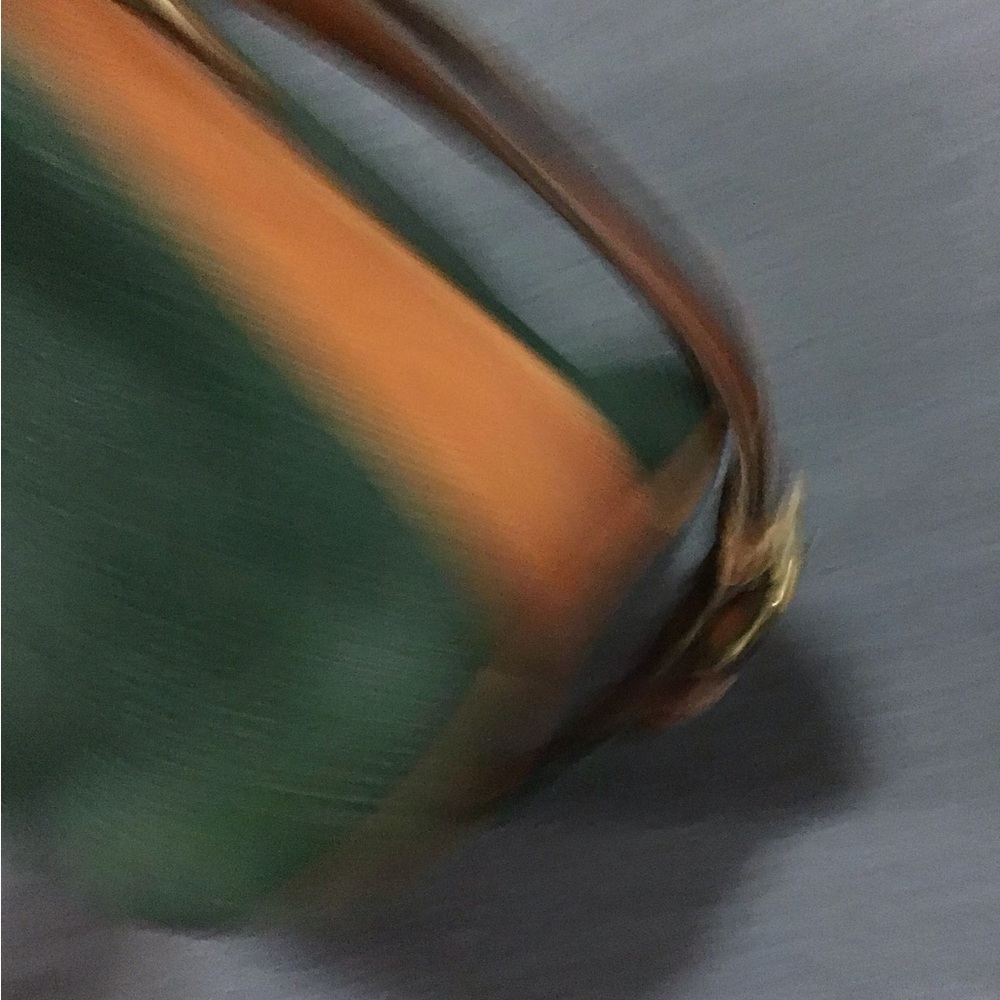 DOONEY & BOURKE VINTAGE GREEN LEATHER BUCKET BAG GUC LARGE SZ - Picture 6 of 7